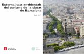 Externalitats ambientals del turisme de la ciutat de Barcelona · Places d’HUT en relació amb l’oferta total de places a Barcelona, CEAT (2016). 39% Distribució de les places