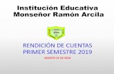 Institución Educativa Monseñor Ramón Arcila€¦ · mantenimiento y restructuracion de acometidas electricas, para aires y locaciones, para la institucion educativa monseÑor ramon