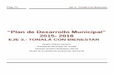 “Plan de Desarrollo Municipal” 2015- 2018tonala.gob.mx/portal/wp-content/uploads/2018/03... · Pág. 01 Eje 3.- Tonalá Con Bienestar “Plan de Desarrollo Municipal” 2015-