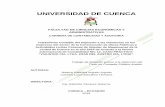 UNIVERSIDAD DE CUENCA - dspace.ucuenca.edu.ecdspace.ucuenca.edu.ec/bitstream/123456789/25511/1... · A través de la elaboración de esta tesis sobre el Tratamiento contable del Impuesto