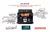 A400folleto A400 19_30/01/2018 CALIENTA-TAZAS EL PRÁCTICO - Con el diseño contemporáneo de la serie A - Calienta/da cabida a unas 120 tazas, vasos y platos de café - Con cuatro