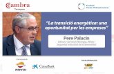 La transicióenergèticaa Catalunya - Cercle d'Infraestructures · 2018-10-25 · La transicióenergèticaa Catalunya Pere Palacín i Farré Director General d’Energia, Mines i