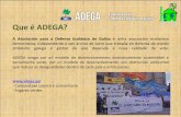 Que é ADEGA? - Transición Ecológica€¦ · democrática, independente e sen ánimo de lucro que traballa en defensa do medio ambiente galego e global do que depende a nosa calidade