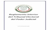 Reglamento Interior Electoral Poder Judicial · tribunal electoral del poder judicial del estado de tamaulipas el pleno del tribunal electoral del poder judicial de tamaulipas, en