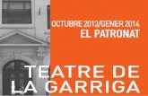 teatre professional - La Garriga€¦ · Comencem el nou curs amb moltes ganes d’agradar, amb molt d’entusiasme i d’il·lusió, perquè creiem en el que fem, perquè volem millorar