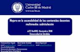 JJTT RedIRIS, Noviembre 2010 Universidad de Córdoba · Incluir subtitulación en directo para algunas de las asignaturas Ámbito de comunicación Desde el Servicio de comunicación