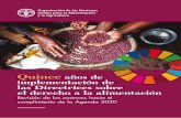 Quince años de implementación de las Directrices …Organización de las Naciones Unidas para la Alimentación y la Agricultura Roma, 2019 Quince años de implementación de las