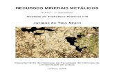 RECURSOS MINERAIS METÁLICOS Mineral BI/Cobre... · RECURSOS MINERAIS METÁLICOS 4ºAno – 1º Semestre Unidade de Trabalhos Práticos nº5 ... o estudo macro e microscópico das