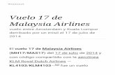 Malaysia Airlines Vuelo 17 de - Papeles de Sociedad.info · Gobierno ruso[14] y viceversa.[15] El presidente estadounidense, Obama, aliado del gobierno ucraniano, dijo que había