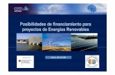 04 Financiamiento de proyectos del sector de energias renovables · 2009-11-13 · Mercado de Energía Consumo de Electricidad: 26,909 GWh en 2007 (+10.3% aumento en relación a 2006)