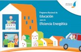 Programa Nacional de Educación N AR Eficiencia Energética · 2019-10-24 · La Eficiencia Energética en la COP22 Contribución nacional NDC 2030 Reducciones EE 60% Otras reducciones