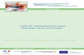 Lista de medicamentos orfaos na europa - P-BIOp-bio.org/wp-content/uploads/2016/06/Anexo_b_Lista... · introdução no mercado* sem designação de medicamento órfão na Europa 25