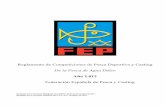 Reglamento de Competiciones de Pesca Deportiva y Casting · Aprobado por la Comisión Delegada de la FEPyC el 26 de Noviembre de 2011 Aprobado por la Comisión Directiva del C.S.D.