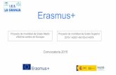Convocatoria 2015institutolagranja.com/descargas/Erasmus+/I.E.S. La Granja...Convocatoria: 2015 Proyecto de movilidad de Grado Medio «Abrirse camino en Europa» Proyecto de movilidad