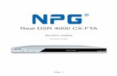 Real DSR 4000 CX-FTAdownloadcenter.npgtech.com/DOWNLOADCENTER/Receptores (DVB...2. No cubrir el DSR o colocarlo cerca de un aparato que emita calor. 3. Use una tela suave y una solución