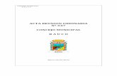 ACTA REUNION ORDINARIA CONCEJO MUNICIPAL R A U C Omunirauco.cl/actas/pdf/2017-2020/ORD47.pdf · arÉvalos en la ciudad de coquimbo, invitacion de la achm 6. acuerdo; desafectacion
