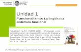 Unidad 1 - Facultad de Psicología- UNLP Lingüística Generallinguisticapsicologia.weebly.com/uploads/6/8/5/9/6859893/unidad_1... · Unidad 1 Funcionalismo: La lingüística sistémico-funcional