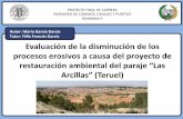 Evaluación de la disminución de los procesos erosivos a ...lluvia.dihma.upv.es/EN/publi/tfm_pfc_docs/PFC_MGARCIA.pdf · Mala 2 5 - 15 Muy mala 1 < 5 Escenario 0 Muy mala (1) 1.Introducción