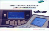 G5 Brochure HIRES - Cienytec Ltda · Pantallas típicas disponibles en ambos espectrofotómetros GENESYS 2 y GENESYS' 5 SINLE KINETICS Rate : pr NET UI: 430.0 r. ABS: 0.127 Use cursor