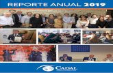REPORTE ANUAL 2019 - cadal.org · Premio a la Diplomacia Comprometida en Cuba 2016-2018. CADAL agradece a los expositores y moderadores que participaron en al-guno de los 32 eventos