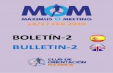 BOLETÍN-2 BULLETIN-2 · 2019-01-30 · 2 PRESENTACIÓN / PRESENTATION: El Club Deportivo de Orientación Máximus va a organizar en la provincia de Ávila (España) el “Máximus