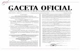 Gaceta Oficial de la República Bolivariana de Venezuela Nº 41 · 2019-04-10 · constitucional, la paz social, la seguridad de la Nación y a las ciudadaras y ciudadanos de la República
