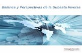 Balance y Perspectivas de la Subasta Inversa - Max... · públicas en los PGN y su participación en el PIB. ... Mejoramiento de las relaciones entre comprador y proveedor. ... Participación