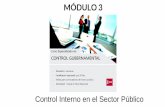 MÓDULO 3 - SDF€¦ · Defensa judicial del estado Control Modernización de la gestión pública. Fundamentos del Control Interno en el sector público Autocontrol: Es la capacidad