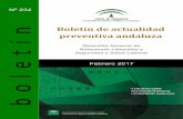 Boletín de actualidad preventiva andaluza...Esta II Encuesta permite ir conociendo la evolución de la realidad preventiva en la Comunidad Andaluza. Los resultados que se publican
