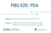 FMU EZE: PDA - EANA 20-02-2020.pdf · 2011/2016 16020g35kt becmg 2019/2022 20015kt infraestructura aeroportuaria: (notam a7525/19) rwy 13/31 clsd wip maint. 04,06,11,13,18,20 and