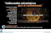 “Audiocuentos astronómicos para el confinamiento” · MIS REDES SOCIALES: Facebook @Carmen Del Puerto Varela Twitter @MrsHarbour Instagram @nubiakabuki YouTube Carmen del Puerto