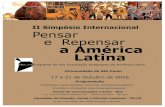 II SIMPÓSIO INTERNACIONAL PENSAR E REPENSAR A …...II Simpósio Internacional Pensar e Repensar a América Latina 6 19 DE OUTUBRO DE 2016, QUARTA-FEIRA 8:00 às 9:30 horas: Minicursos.
