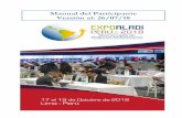 Manual del Participante Versión al: 26/07/18 - Expo Aladiexpoaladi.org/images/pdf/manual-es.pdf · 2018-07-26 · Descripción Cronograma de trabajo tentativo EXPO ALADI – Perú