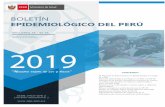 Semana Epidemiológica (del 15 al 21 de setiembre) 2019 · Boletín Epidemiológico del Perú SE 38-2019 (del 15 al 21 de setiembre del 2019) Fuente: Centro Nacional de Epidemiología,