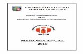 ÍNDICE - La Molina · La Unidad de investigación de la Facultad de Economía y Planificación (UIFEP), es creada con Res. Nº 0274-2015/FEP en base a la Ley universitaria 30220,