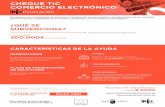 CHEQUE TIC COMERCIO ELECTRÓNICO - Cámara de Lorca · CHEQUE TIC COMERCIO ELECTRÓNICO IMPORTE Hasta el 75% de los costes elegibles (máximo de 9.000€ por cada beneﬁciario).