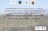 Variabilidad de las temperaturas e índices bioclimáticos ...- Comparación entre datos simulados de un modelo climático (MM5) a escala regional y datos de estaciones en Argentina