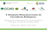 X Simposio Mesoamericano de Corredores Biológicos · estratégicos en los Departamentos de Antioquia, Córdoba, Sucre y Bolívar. 5. Ciénagas y humedales: Conexión de ciénagas