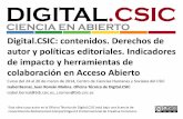 Presentación de PowerPoint - Digital CSICdigital.csic.es/bitstream/10261/95797/1/DC_contenidos_Roman_2014.pdf• Sherpa, Dulcinea, Heloise, Blimunda, OAKListDatabase 2. DSpace. Introducción