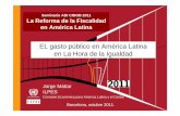 EL gasto público en América Latina en La Hora de la Igualdad · AMÉRICA LATINA (PROMEDIO SIMPLE DE PAÍSES): IMPACTO DEL GASTO SOCIAL EN EL INCREMENTO DE LOS INGRESOS PRIMARIOS