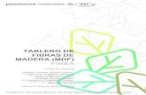 TABLERO DE FIBRAS DE MADERA (MDF) FINSAmateriales.gbce.es/wp-content/uploads/2019/01/... · TABLERO FIBRAS MADERA (MDF), FINSA VERDE materiales.gbce.com plataforma materiales CATEGORÍA