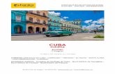 CUBA - Baraka Club de Viatges INEDITA.pdf · històric, que ha estat bressol del genuí Ron Bacardí i de la Revolució Cubana de 1959. Pujarem en bus ﬁns a la Plaça de Mart i