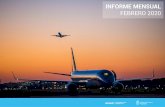 Informe Mensual 201901 - Aviacionline.com · FEBRERO 2020. Notas Generales Los pasajeros informados por aeropuerto corresponden a los embarcados y desembarcados en cada vuelo. ...
