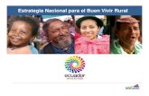 Estrategia Nacional para el Buen Vivir Rural€¦ · El Buen Vivir Rural es un proceso fundamentado en el protagonismo político de los pobladores rurales en cuanto a la definición