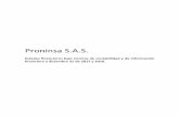 Cartilla Proninsa separados 2017 - Orbis · Inversiones temporales 8 4,696,8845,500,000 Cuentas por cobrar comerciales y otras cuentas por cobrar 9 92,697424,512 Cuentas por ... Cobros