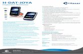 H-DAT-JOYAH-DAT-JOYA Dispositivo Multitarea ESPECIFICACIONES Comunicación inalambrica Red de area local Re{d de area personal Comunicación NFC IEEE 802.11 a/b/g/n; Estándares de