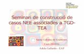 Seminari de construcció de casos NEE associades a TGD- TEA · 2012-02-20 · Construcció de casos TGD-TEA •Concreció dels objectius de les sessions •Aprofundir en la metodologia