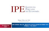 Diego Macera Poli - IPE · En la década pasada el Perú tuvo un fuerte crecimiento. PBI per cápita, 1950-2014 (en soles constantes de 2007) Fuente: University of Pennsylvania/Penn