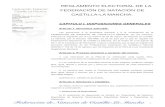 Castilla-La Mancha FEDERACIÓN DE NATACIÓN DE ......2017/01/18  · REGLAMENTO ELECTORAL DE LA FEDERACIÓN DE NATACIÓN DE CASTILLA-LA MANCHA. CAPITULO I. DISPOSICIONES GENERALES