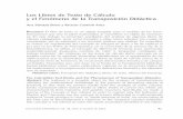 Los Libros de Texto de Cálculo y el fenómeno de la ...funes.uniandes.edu.co/13244/1/Bravo2012Los.pdfYves Chevallard (1991) introduce la expresión de transposición didáctica para